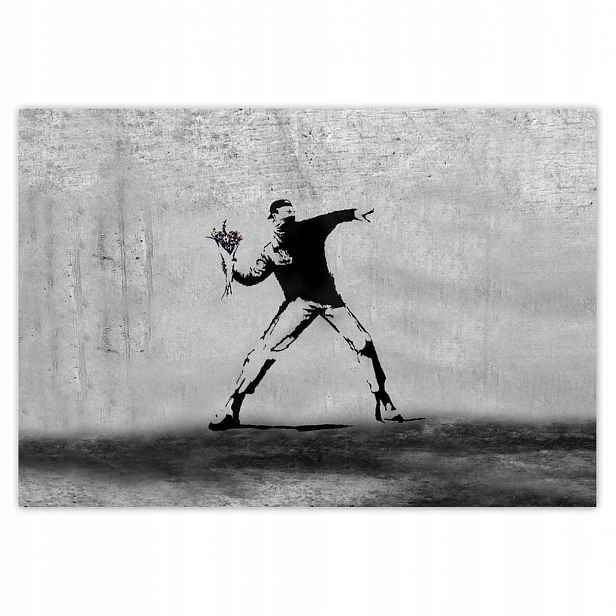 Fototapety 368x254 Banksy Vrhač květin