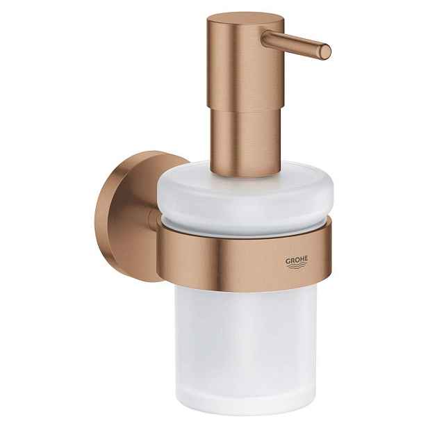 Grohe Start - Dávkovač mýdla s držákem, sklo/kartáčovaný Warm Sunset 41195DL0