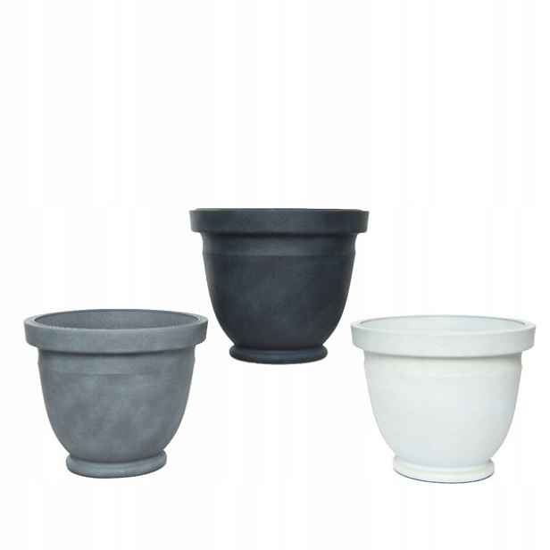 Květináč Obal Plastový Velký Kulatý MIX 33 CM