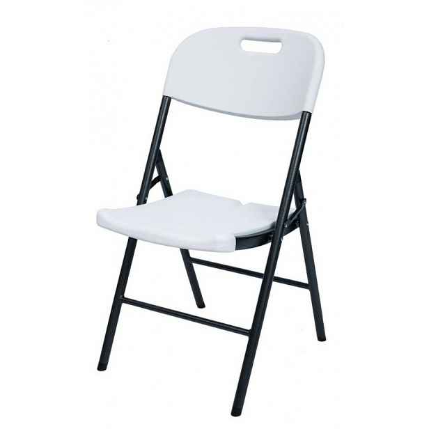 Kempingová bílá židle