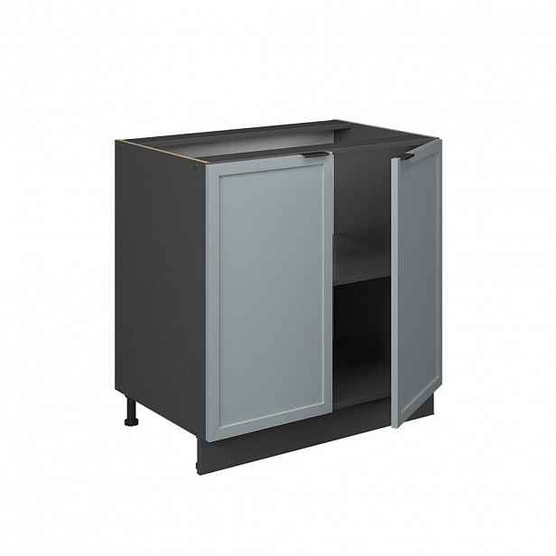 Vicco SPODNÍ SKŘÍŇKA KUCHYŇSKÉ LINKY Fame-Line, Světle modrošedá/Antracit, 80 cm pracovná doska Dub Goldkraft