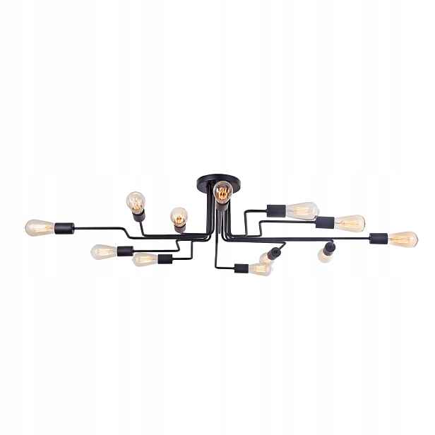 Stropní svítidlo pavouk černá kovová loft moderní 12 bodů 123 cm Maytoni