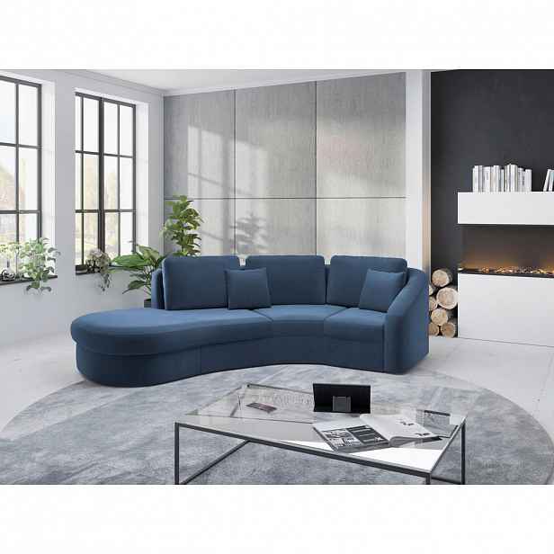 Sit & More ROHOVÁ SEDAČKA, textil, modrá