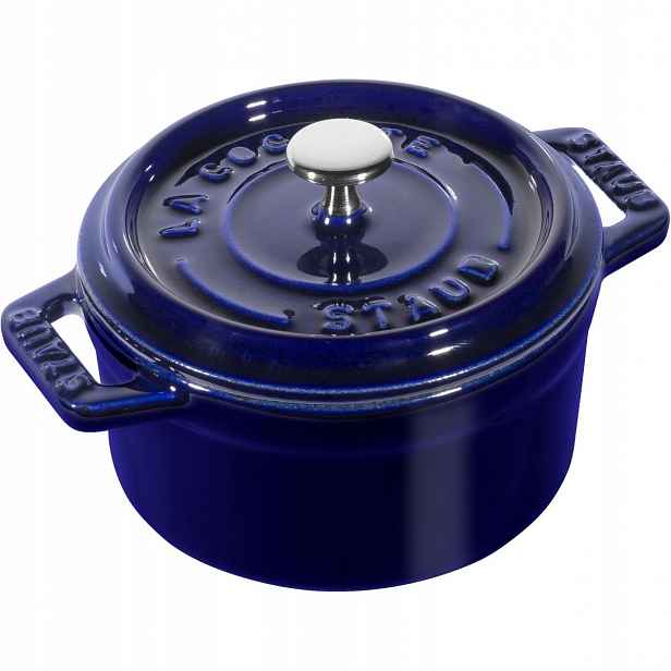 Mini Hrnec hrnec Kulatý 250 ml, modrý Mini Cocotte Staub