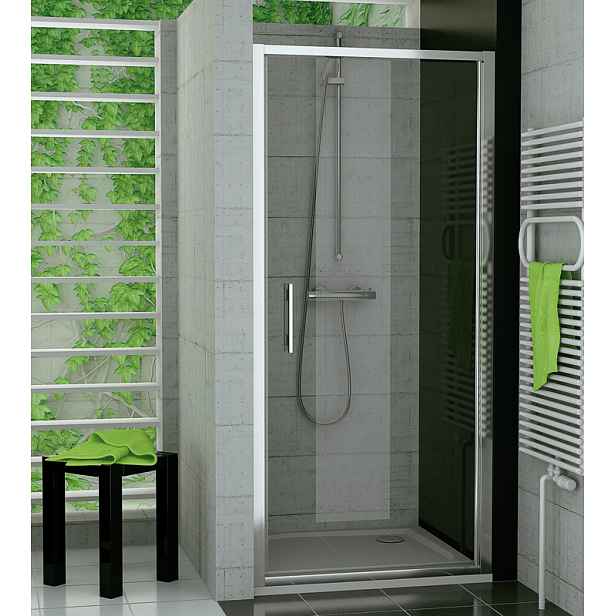 SanSwiss TOPP 0750 50 07 Jednokřídlé dveře 75 cm, aluchrom/sklo