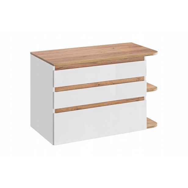 Szafka pod umywalkę 90cm Platinum Szuflady