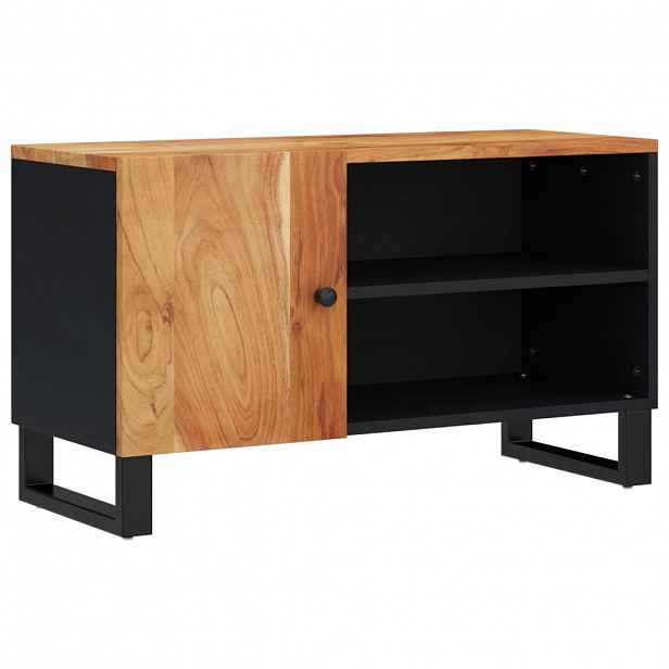 vidaXL TV skříňka 80 x 33 x 46 cm masivní akácie a kompozitní dřevo
