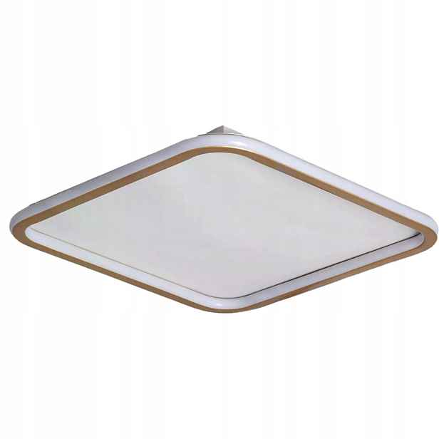 Stropní svítidlo stropní svítidlo Led bílá zlatá do ložnice čtvercová 40 cm Abruzzo