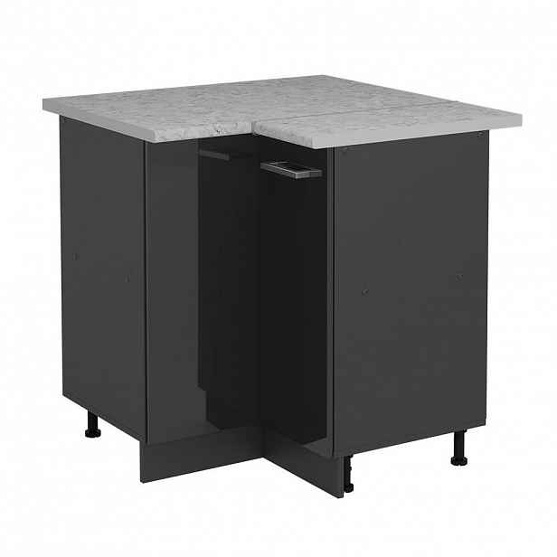 Vicco ROHOVÁ SKŘÍŇKA R-Line Antracitový vysoký lesk 75.6 cm PD Mramor