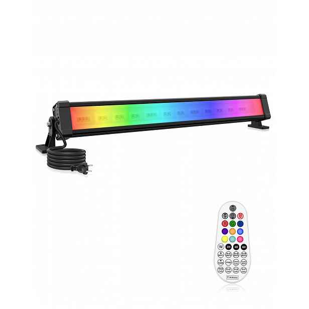 Led světlomety Rgb Osvětlení Halogeny 42W 42CM Set Dálkový Ovladač