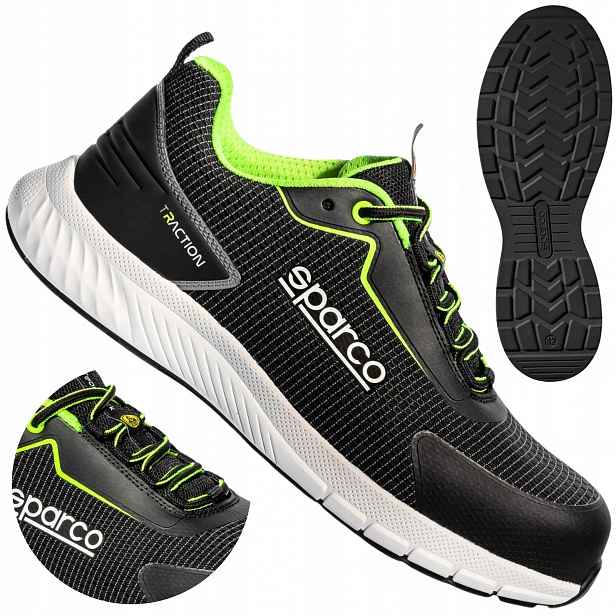 Pánské sportovní pracovní boty adidas lehké Sparco Traction S1P Esd 41