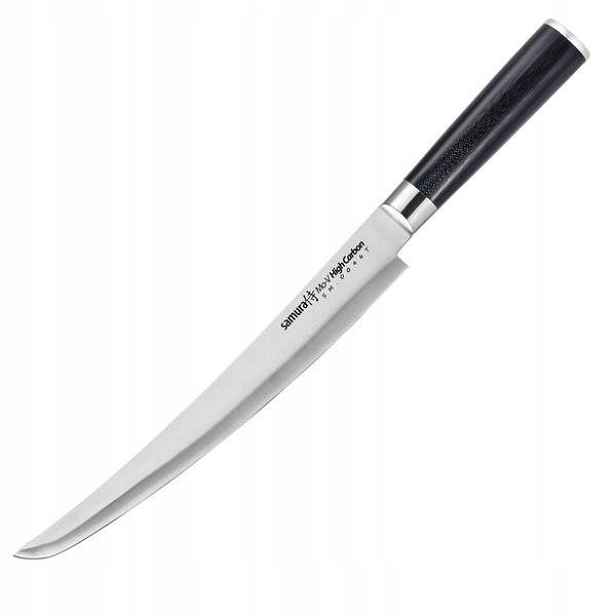 Samura Mo-V krájecí tanto Kuchyňský Nůž 240 mm AUS-8 ocel rukojeť G-10