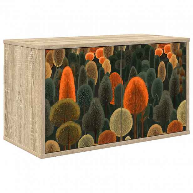 vidaXL Nástěnná TV skříň ZAANDAM 69 x 33 x 40 cm Dub sonoma