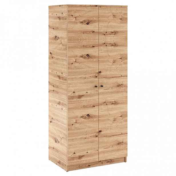 Dvoudveřová skříň 80 cm GIDOEN - dub artisan
