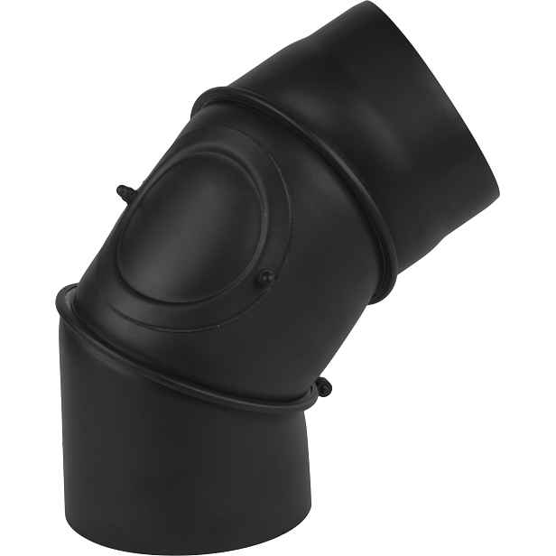 Nastavitelné Koleno 90ST Černé 2 mm Fi 200