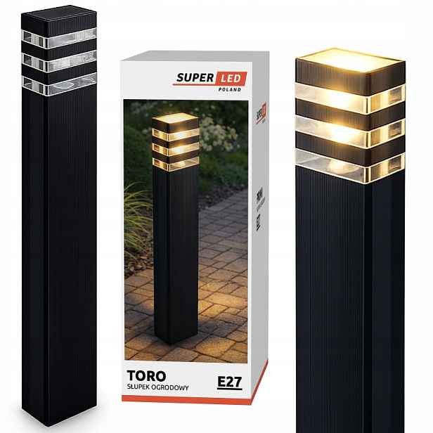 Stojací zahradní sloupková lampa 60 cm E27