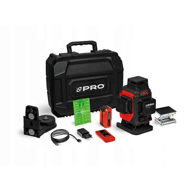 Pro PRO-L1210 Laser Vícelinkový PRO-AQ4DG Zelený Paprsek 4x360° Set
