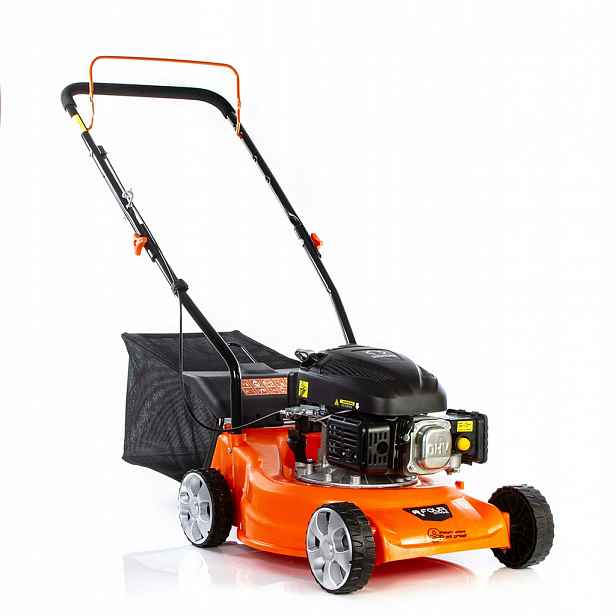 Benzínová sekačka Demon 40 cm 1,47 kW Bez Pohonu Koš 40 litrů Lehká 2v1