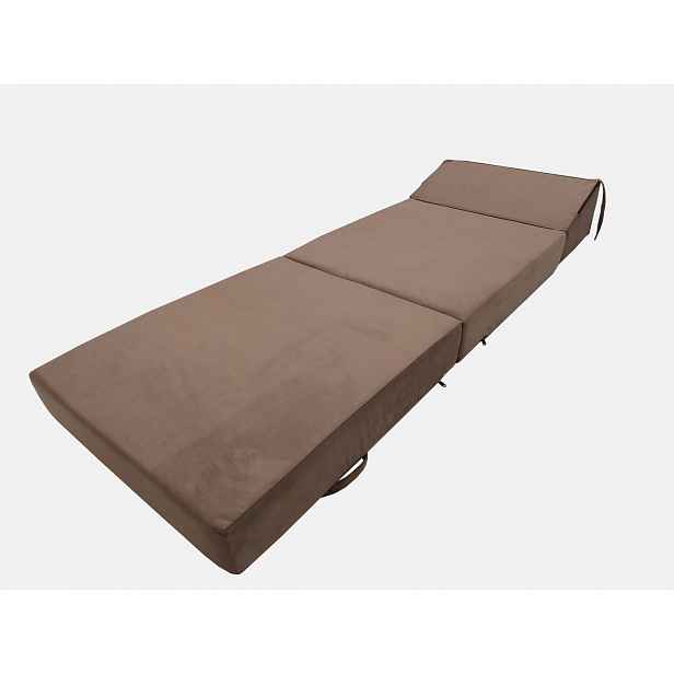 Skládací matrace pro hosty CALMERA 70x200 - tmavě hnědá
