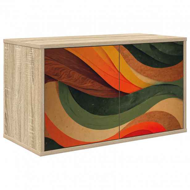 vidaXL Nástěnná TV skříň BONN 69 x 33 x 40 cm Dub sonoma