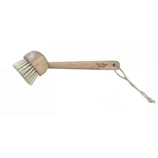 Dřevěný kartáč na mytí nádobí Bamboo - 6*22cm Chic Antique