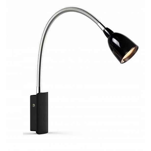 Nástěnné svítidlo, nástěnná lampa, černá do obývacího pokoje, kanceláře Tulip Led