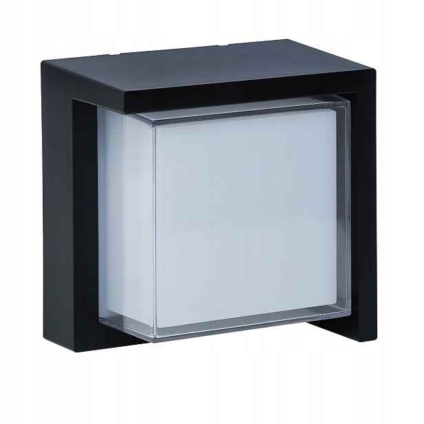 Polux fasádní nástěnné svítidlo Essen černobílé Led 12W 4000K IP44
