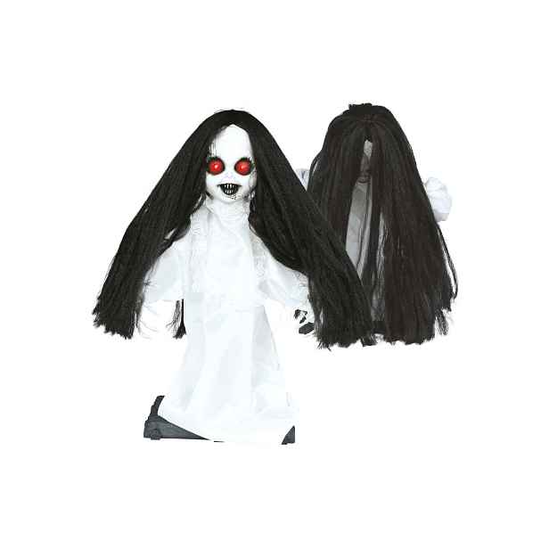 Stojící dekorace – posedlá holčička – 55 cm – 1 ks