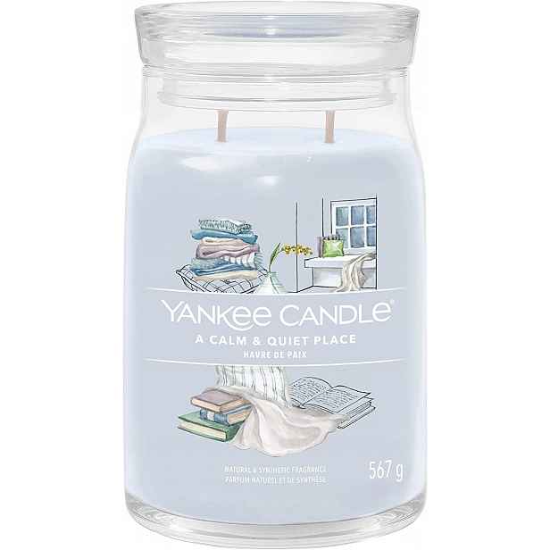 Yankee Candle vonná svíčka Signature ve skle velká Calm & Quiet place 567g