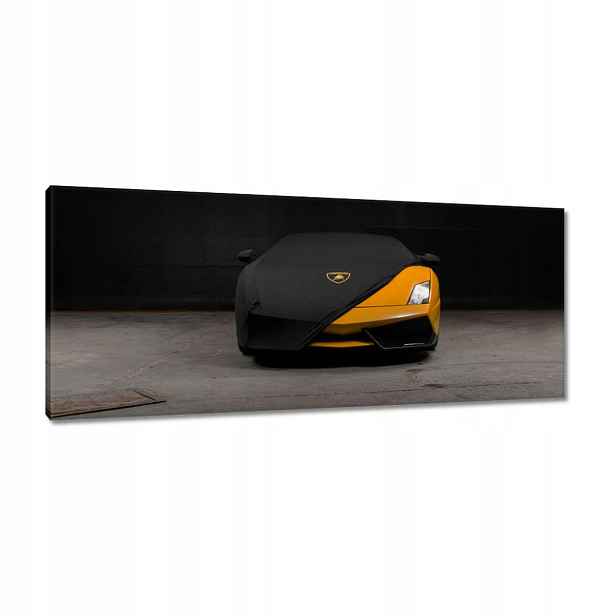Obrazy 100x40 Oranžové auto
