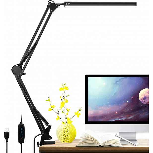 10W Led stolní lampa na školní stůl Noční Lampa Kreslící, nastavitelná