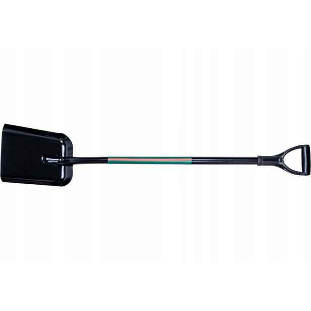 Lopata s kovovou násadou, černá, pro domácí práce, pevná, 123 cm