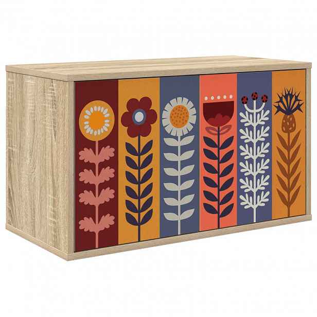 vidaXL Nástěnná TV skříň ESSEN 69 x 33 x 40 cm Dub sonoma