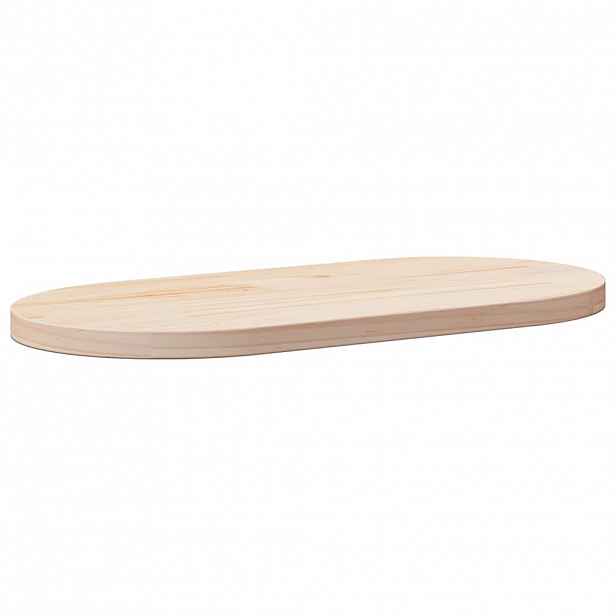 vidaXL Stolní deska 60x30x2,5 cm masivní borovice oválná