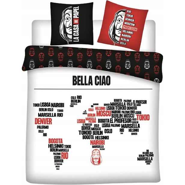 Velké Povlečení Papírový Dům La Casa De Papel Povlečení King Size 240x220