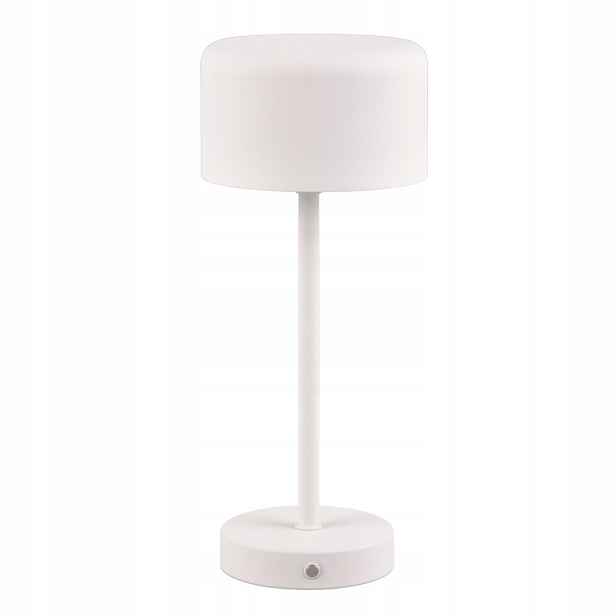 Led stolní lampa na baterie bílá kovová dotyková 30 cm 3000K Rl