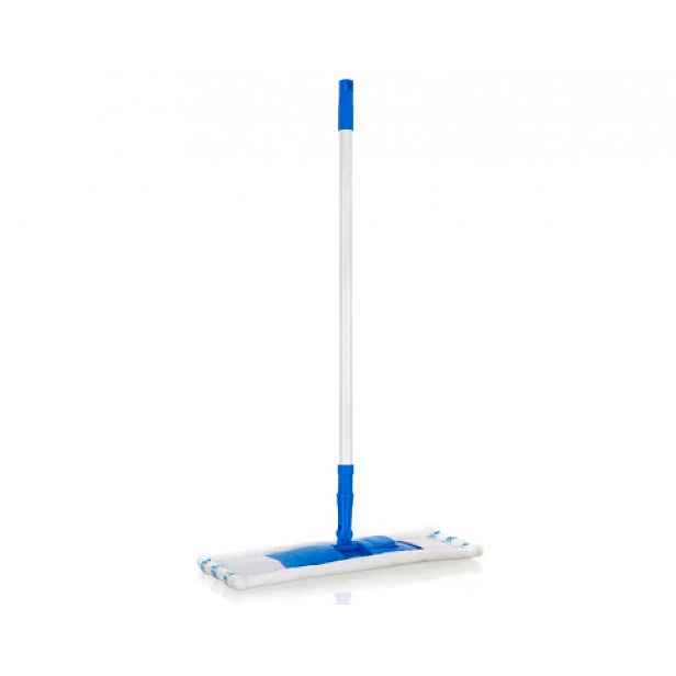 Podlahový mop Brilanz 68-120 cm, modro-bílý