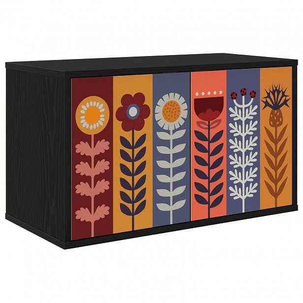 vidaXL Nástěnná TV skříň ESSEN 69 x 33 x 40 cm Černý dub