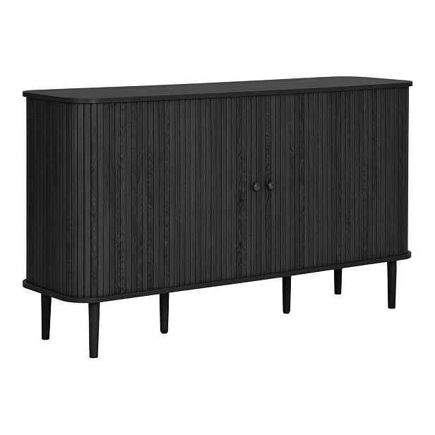Černá komoda z borovicového dřeva 140x79x40 cm Nikko – House Nordic