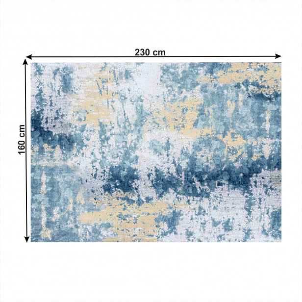 Koberec MARION TYP 1 modrá / šedá / žlutá Tempo Kondela 160x230 cm