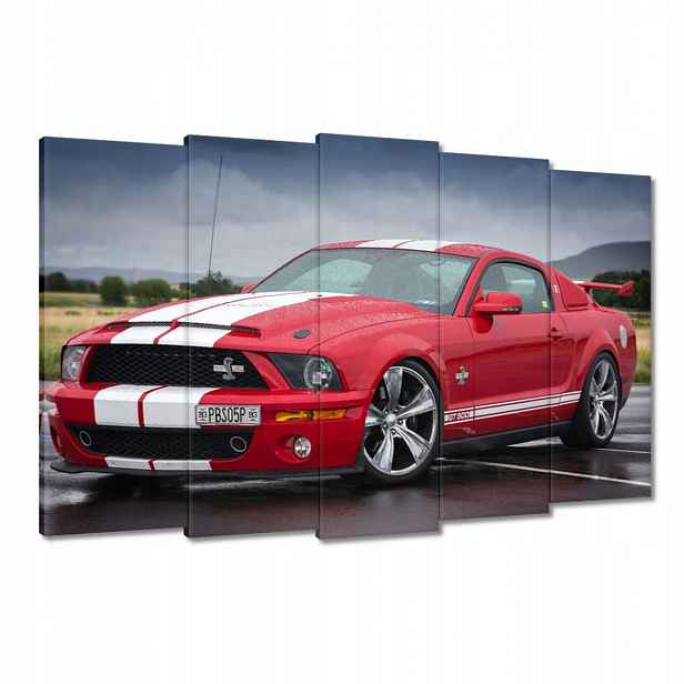 Obrazy 150x95 Červený Ford Mustang Usa