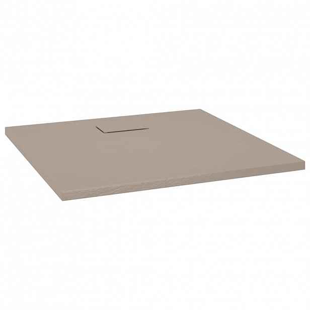 vidaXL Sprchová vanička SMC hnědá 90 x 80 cm