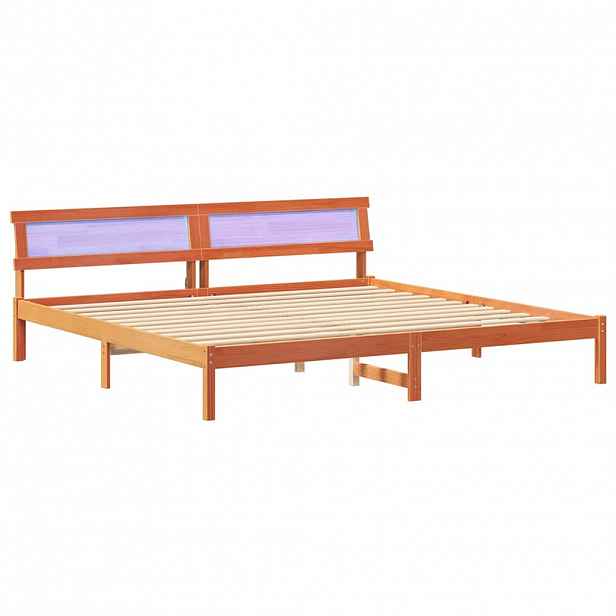 vidaXL Rám postele Voskově hnědá 180 x 200 cm Masivní borové dřevo