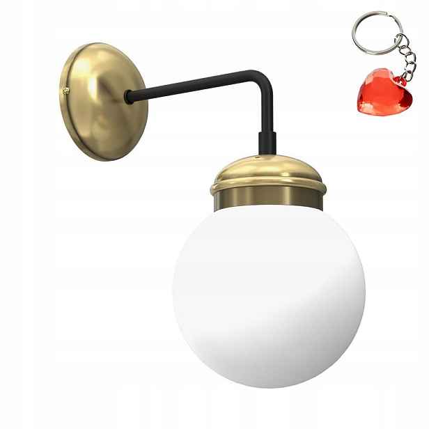 Skleněná nástěnná lampa s výložníkem Hydro 6840 Luminex