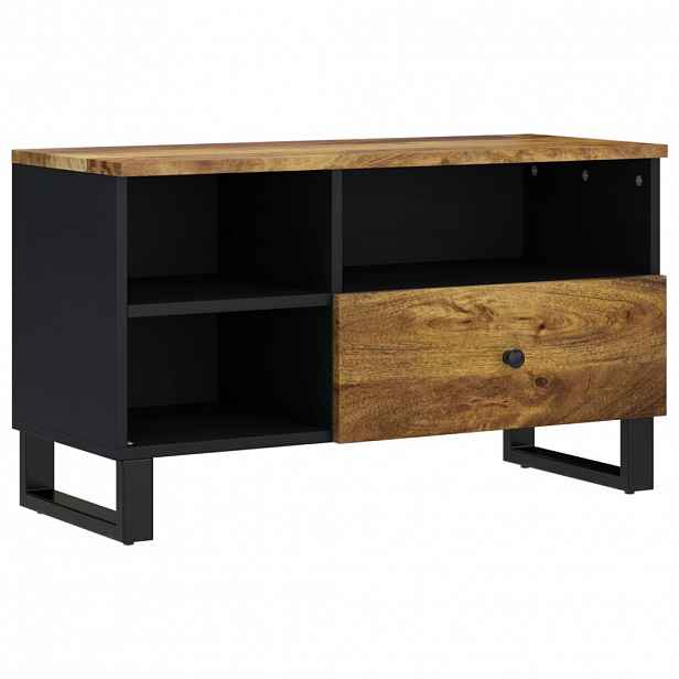 vidaXL TV stolek 80 x 33 x 46 cm masivní mangovník a kompozitní dřevo