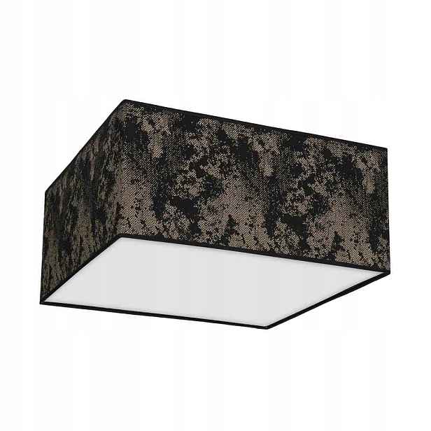 Stropní Svítidlo stropní Milagro Satino MLP7314 2xE27 40x40 cm černo-zlatý