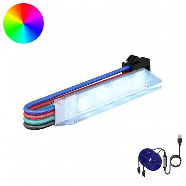 vidaXL LED pás 2 ks Černá a vícebarevná Měď a plast