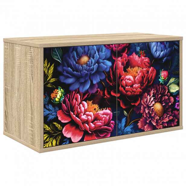 vidaXL Nástěnná TV skříň KIEL 69 x 33 x 40 cm Dub sonoma