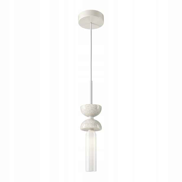 Závěsná lampa mramorová bílá tuba 1xg9 28w Kyoto Maytoni