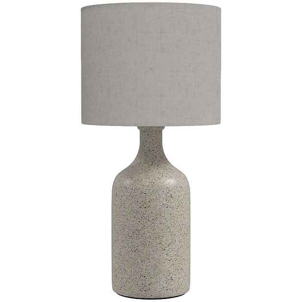 HOMCOM STOLNÍ lampa z keramiky, lněné vlákno, béžová